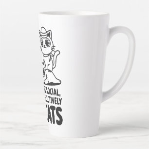 Ich bin keine antisoziale Katze Milchtasse