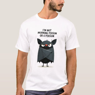 Ich bin keine Morgenperson Lustige mürrische Flede T-Shirt