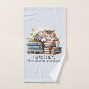 Ich bin keine Niedliche Katze. Badhandtuch Set