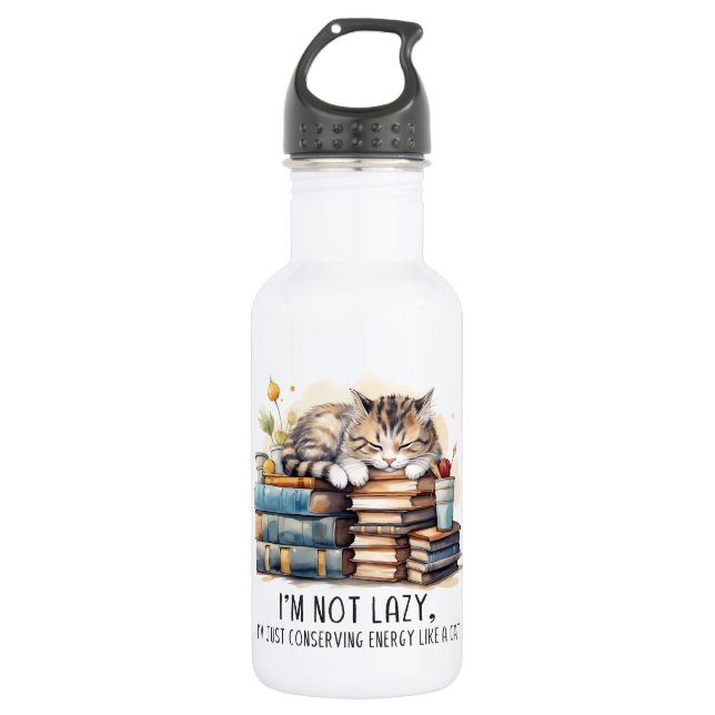Ich bin keine Niedliche Katze. Edelstahlflasche (Vorderseite)