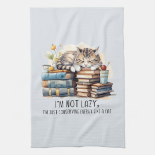 Ich bin keine Niedliche Katze. Geschirrtuch