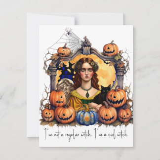 Ich bin keine normale Hexe, ich bin eine coole Hex Mitteilungskarte