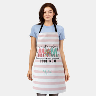 Ich bin keine normale Mama Pink Stripes Schürze