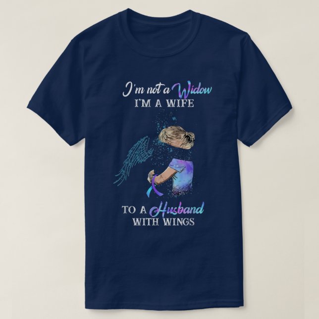 Ich bin keine Witwe Ich bin eine Ehefrau zu einem  T-Shirt (Design vorne)