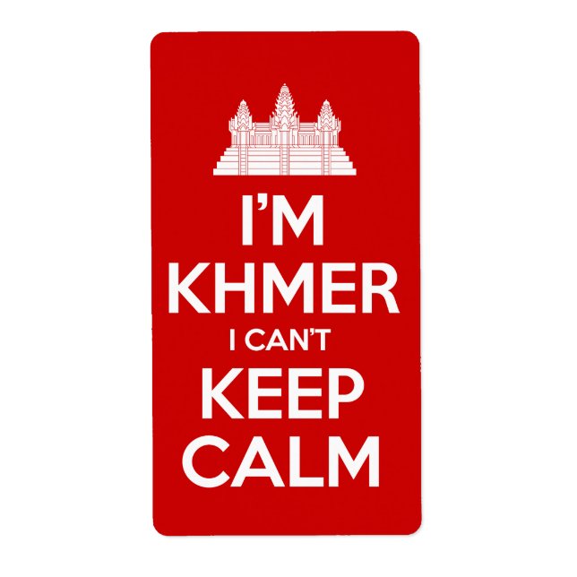 Ich bin Khmer, ich kann nicht Calm Behalten (Vorne)