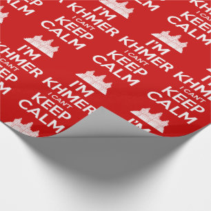 Ich bin Khmer, ich kann nicht Calm Behalten Geschenkpapier