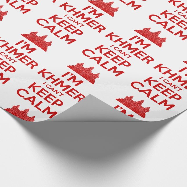Ich bin Khmer, ich kann nicht Calm Behalten Geschenkpapier (Ecke)