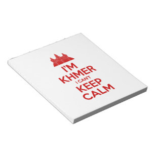 Ich bin Khmer, ich kann nicht Calm Behalten Notizblock