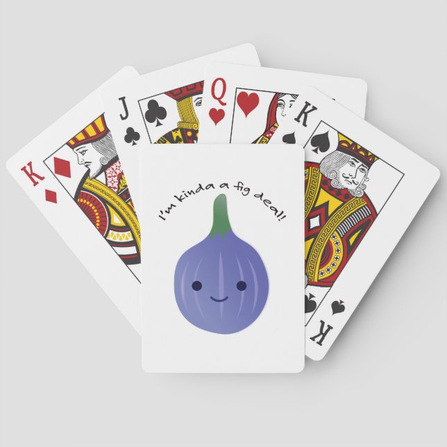 Ich bin Kinda a Fig Deal Spielkarten (Rückseite)