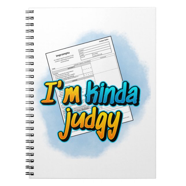 Ich bin Kinda Judgy Spiral Notebook Notizblock (Vorderseite)