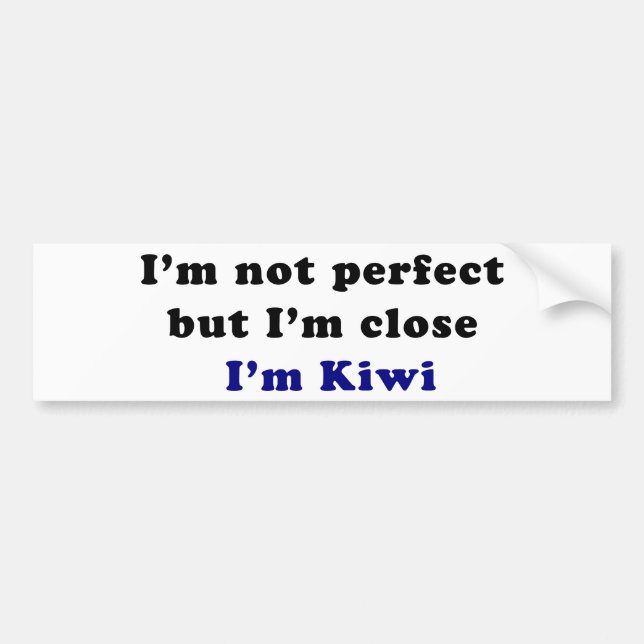 Ich bin Kiwi Autoaufkleber (Vorne)