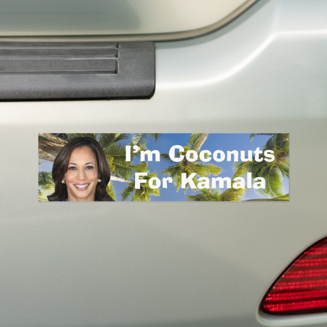 Ich bin Kokosnüsse für Kamala Autoaufkleber (Auf Auto)
