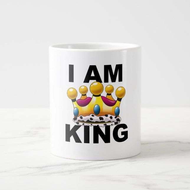 Ich bin König Jumbo-Tasse (Vorderseite)