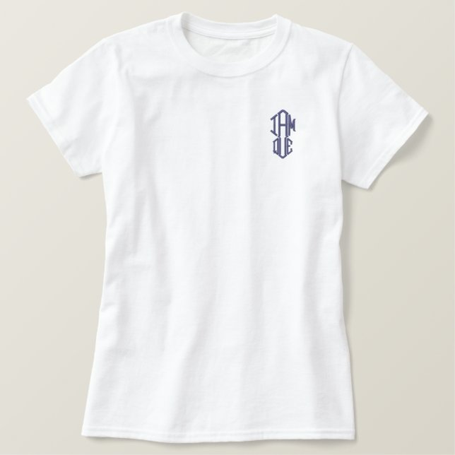 Ich Bin Königin Besticktes T-Shirt (Design vorne)