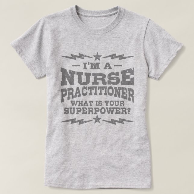 Ich bin Krankenpfleger, was ist Ihre Supermacht T-Shirt (Design vorne)