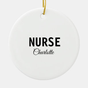 Ich bin Krankenschwester medizinischen Fachmann Fü Keramik Ornament