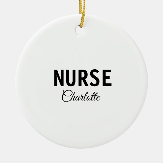 Ich bin Krankenschwester medizinischen Fachmann Fü Keramik Ornament (Vorne)