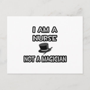 Ich bin Krankenschwester ... Nicht ein Magier Postkarte
