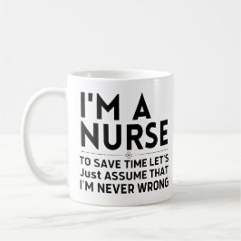 Ich bin Krankenschwester, um die Zeit Retten. Nehm Kaffeetasse