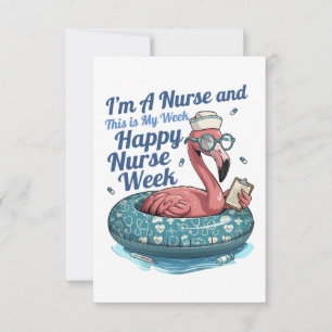 Ich bin Krankenschwester und das ist meine Woche F Dankeskarte