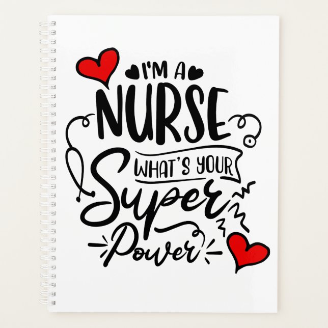 Ich bin Krankenschwester, was dein Spaß für Superk Planer (Vorderseite)