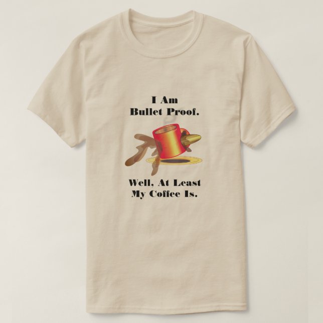 Ich bin Kugel-Beweis T-Shirt (Design vorne)