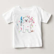 "Ich bin Künstler!" Polar Bären Baby T - Shirt