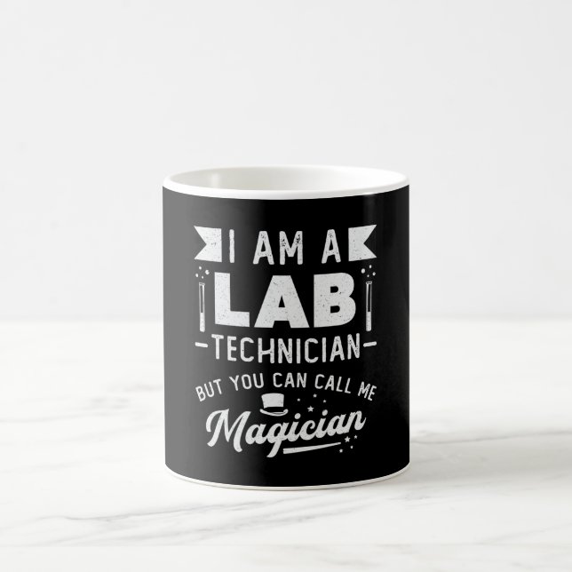 Ich bin Labrador Technician Science Laboratory Tec Kaffeetasse (Mittel)