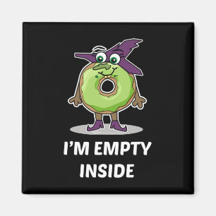 Ich bin leer im Halloween Donut Design Magnet