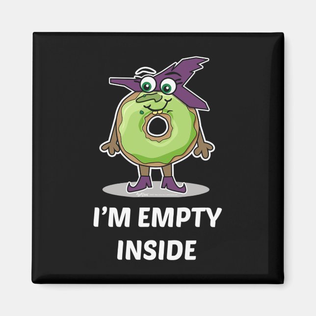Ich bin leer im Halloween Donut Design Magnet (Vorne)