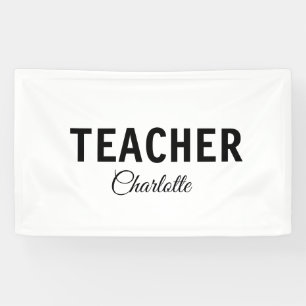Ich bin Lehrer Schule College Fügen Sie Ihren Name Banner