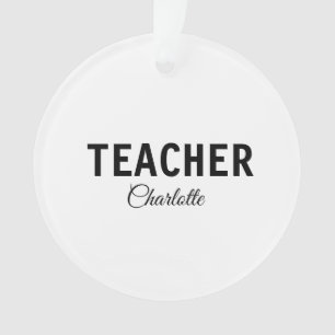 Ich bin Lehrer Schule College Fügen Sie Ihren Name Ornament