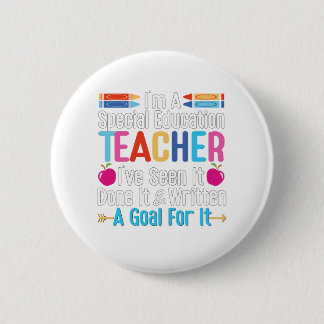 Ich bin Lehrerin für besondere Bildung, Lehrerin f Button
