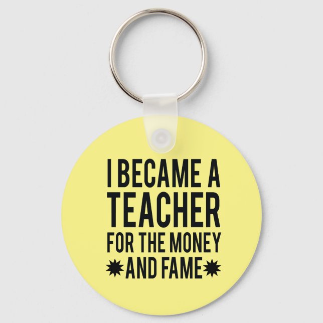 Ich bin Lehrerin für Geld und Schlüsselanhänger ge (Vorderseite)