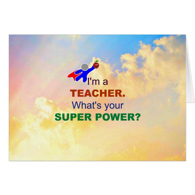 Ich bin Lehrerin - Himmel der Wolken (Vorderseite (Horizontal))