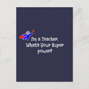 Ich bin Lehrerin - Lehrer-Spaß Postkarte