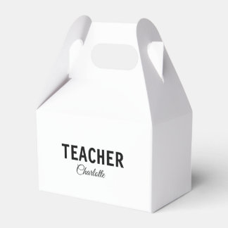 Ich bin Lehrschule Fügen Sie Ihren Namen Text simp Geschenkschachtel