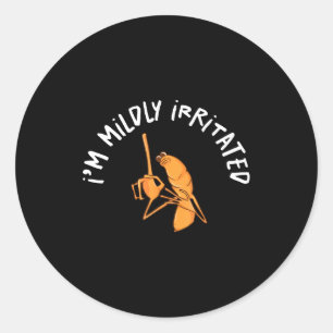 Ich bin leicht gereizter Marcus der Wurm lustiger  Runder Aufkleber