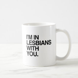 ICH BIN LESBEN MIT DIR -.png Kaffeetasse