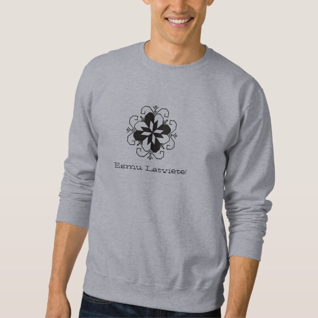 Ich bin lettisch (weibliche Version) Sweatshirt (Vorderseite)