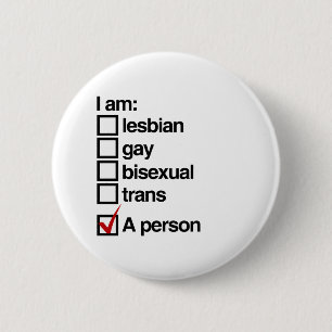 Ich bin LGBT-Person Button