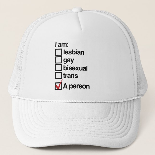 Ich bin LGBT-Person Truckerkappe (Vorderseite)