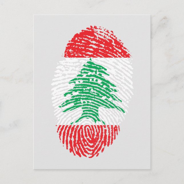 Ich bin libanesische Postkarte (Vorderseite)