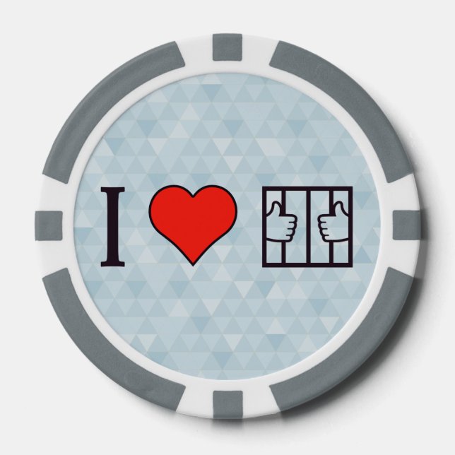 Ich bin Liebe im Gefängnis Pokerchips (Vorderseite)