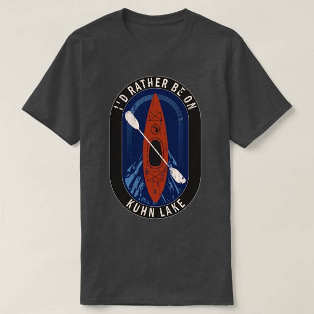 Ich bin lieber am Kuhn Lake in MI T-Shirt (Design vorne)