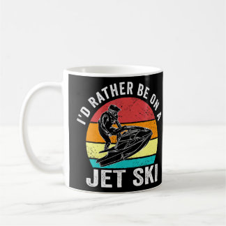 Ich bin lieber auf dem Jet Ski Vintag Jet Ski Ski Kaffeetasse