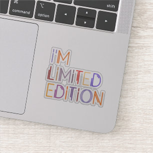 Ich bin limitierte Edition farbiges Inspiration-Sp Aufkleber
