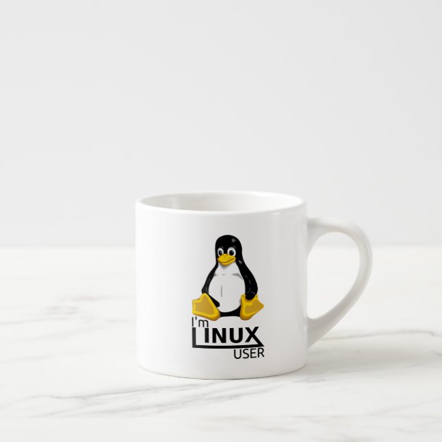 Ich bin Linux-Benutzer Espressotasse (Rechts)