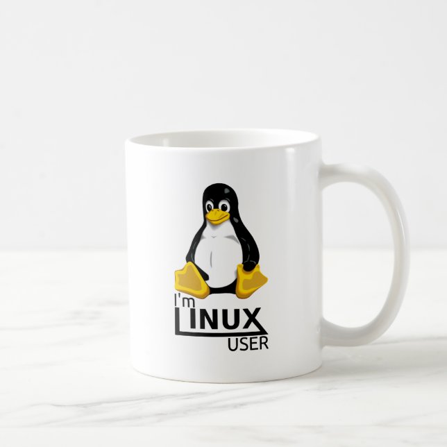 Ich bin Linux-Benutzer Kaffeetasse (Rechts)