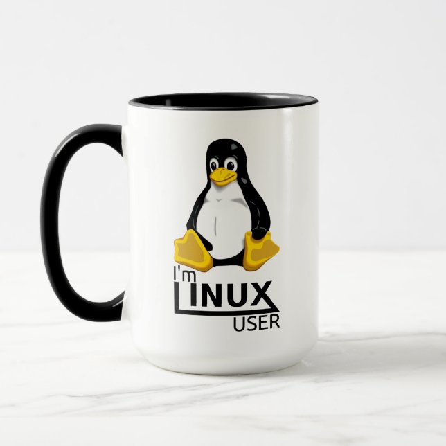 Ich bin Linux-Benutzer Tasse (Links)